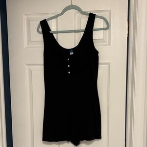 Old Navy Black Sleeveless Romper